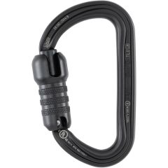 Petzl Bm'D Triact-Lock Aluminum Carabiner - 3-Stage Locking - Black (ANSI & NFPA)