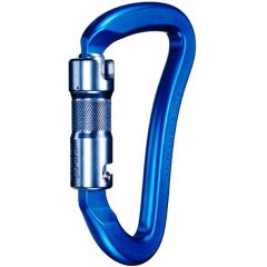 SMC CrossOver Aluminum Carabiner - 3-Stage Locking - Blue (ANSI & NFPA)