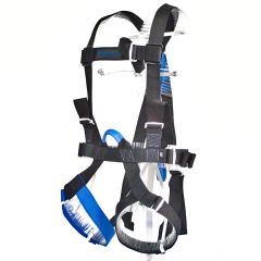 Robertson CRC500 Series Full Body Harness with Dorsal D-Ring - Medium (18" - 47" Waist) (Blue Belay Loop)