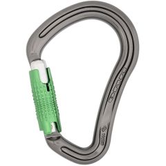 DMM 30kN Boa HMS Aluminum Carabiner (3-Stage Locking) - Titanium/Green